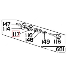 Dado regolazione velocità motore rasaerba tagliaerba BRIGGS & STRATTON 690504 | NewgardenParts.com