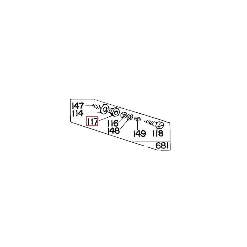 BRIGGS & STRATTON lawn mower motor speed adjustment nut 690504