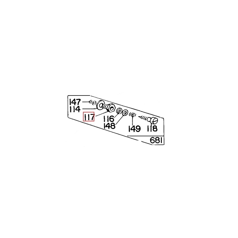 Dado regolazione velocità motore rasaerba tagliaerba BRIGGS & STRATTON 690504