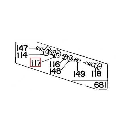 BRIGGS & STRATTON Rasenmähermotor-Drehzahl-Einstellmutter 690504 | NewgardenParts.com