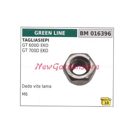 Dado vite lama GREENLINE tagliasiepe GT 600D EKO 700D EKO 016396 | NewgardenParts.com