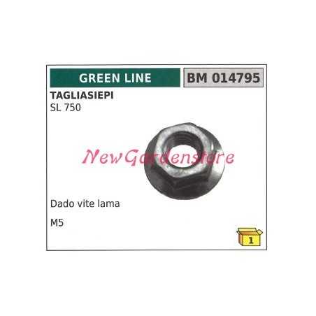 Nut GREENLINE hedge trimmer blade screw SL 750 014795 | NewgardenParts.com
