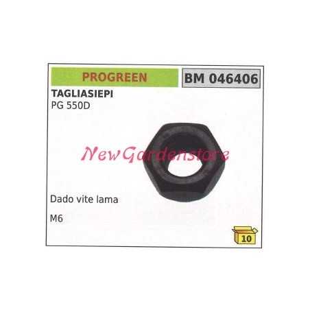 Mutter Messerschraube PROGREEN Heckenschere PG 550D 046406 | NewgardenParts.com