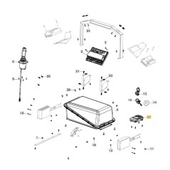 Dashboard trattorino rasaerba modelli GYRO900e ORIGINALE STIGA 387722404/0 | NewgardenParts.com