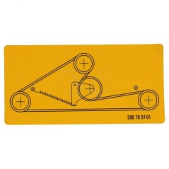 CALCOMANÍA 506789701 ORIGINAL HUSQVARNA | NewgardenParts.com