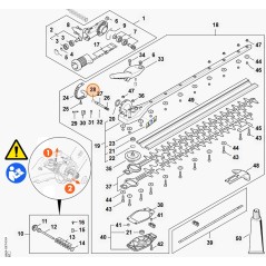 Anello elastico DIN7993-B10 tagliasiepi HLA135 ORIGINALE STIHL 94586211421 | NewgardenParts.com