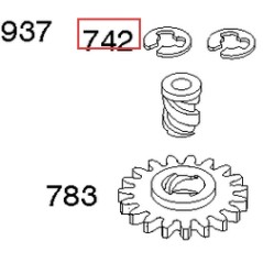 Anello fermo originale motore rasaerba tagliaerba BRIGGS & STRATTON 795094 | NewgardenParts.com