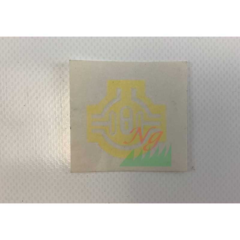 ORIGINAL GIANNI FERRARI lawn tractor locking decal 00555200008