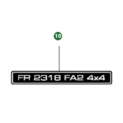 CALCOMANÍA FR 2318 FA2 4X4 502292610 ORIGINAL HUSQVARNA | NewgardenParts.com