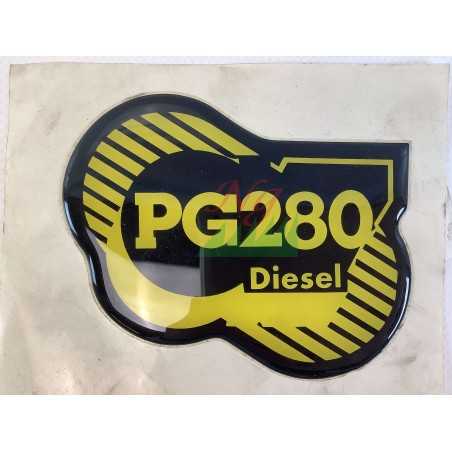 Calcomanía de resina "PG 280 D" ORIGINAL GIANNI FERRARI tractor 00555200266 | NewgardenParts.com