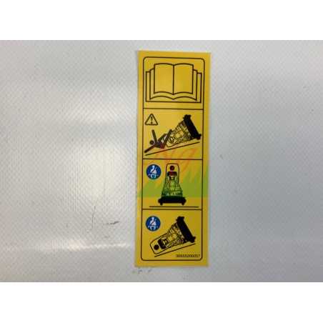 Safety decal rops ORIGINAL GIANNI FERRARI tractor 00555200257 | NewgardenParts.com
