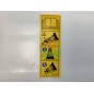 Décalque de sécurité rops ORIGINAL GIANNI FERRARI tracteur 00555200257