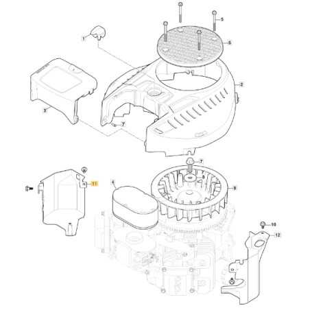 ORIGINAL STIGA engine TRE 635V lawn tractor air deflector 118551569/0 | NewgardenParts.com