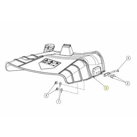 ORIGINAL MTD LT1 NS92 tractor de césped deflector 731-20074 | NewgardenParts.com