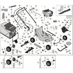 Deflettore parasassi ORIGINALE ACTIVE rasaerba tagliaerba modelli 5400 sb 050396 | NewgardenParts.com