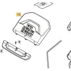 Deflettore parasassi ORIGINALE STIGA rasaerba tagliaerba a batteria 322600355/1 | NewgardenParts.com