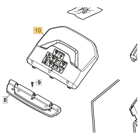 Deflettore parasassi ORIGINALE STIGA rasaerba tagliaerba a batteria 322600355/1 | NewgardenParts.com