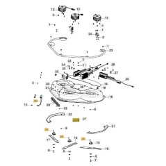 Deflector flat tractor models GYRO900e ORIGINAL STIGA 337140005/0 | NewgardenParts.com