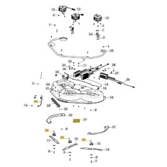 Deflettore piatto trattorino modelli GYRO900e ORIGINALE STIGA 337140005/0 | NewgardenParts.com