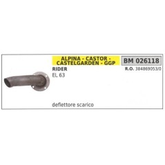 Deflettore scarico ALPINA trattorino tagliaerba rasaerba tosaerba EL 63 026118 | NewgardenParts.com