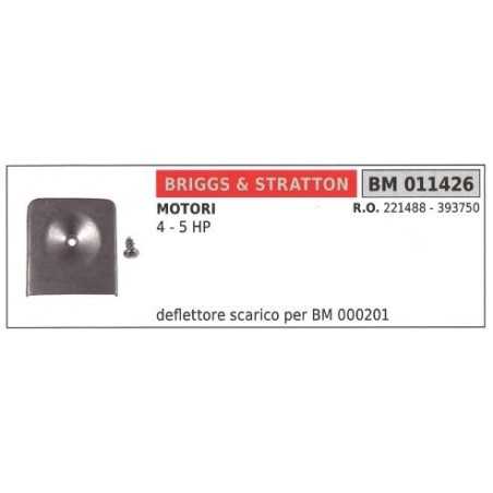 Exhaust deflector B&S lawn mower mower 4 5 HP 011426 | NewgardenParts.com