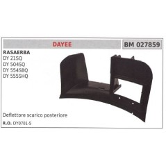 Deflettore scarico posteriore DAYEE rasaerba tosaerba tagliaerba DY 21SQ 027859 | NewgardenParts.com