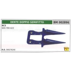 Púa doble semifina para tractor agrícola BCS 600 700 622 | NewgardenParts.com