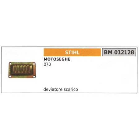 Deviazione scarico Marmitta STIHL motosega 070 012128 | NewgardenParts.com