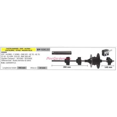 Cortacésped de tracción autopropulsada ALPINA diferencial 63Y 026133 | NewgardenParts.com