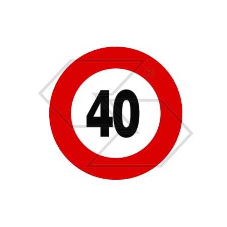 Retro-reflective permanent speed limit sticker NEWGARDENSTORE | NewgardenParts.com