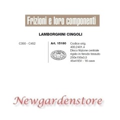 Disco centrale 16 cave trattore C350 C452 15180 LAMBORGHINI CINGOLI 45x41EV | NewgardenParts.com