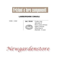 Disco centrale 6 cave trattore C350 C452 15181 LAMBORGHINI CINGOLI 28x23x6 | NewgardenParts.com