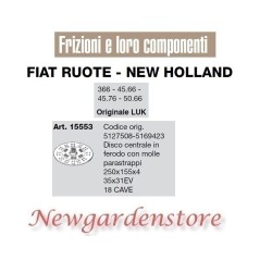 Disco centrale frizione 18cave 35x31 366 45.66 45.76 LUK 15553 FIAT NEW HOLLAND | NewgardenParts.com