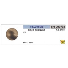 Disco chiusura TILLOTSON motosega HS Ø esterno 8,7 mm 179-59 | NewgardenParts.com