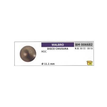 Disco de bloqueo WALBRO MDC Ø 11,1 mm 88-55 - 88-56 CANTIDAD 10 PIEZAS | NewgardenParts.com
