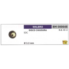 Disco chiusura WALBRO motosega SDC Ø 3,3 mm 88-14 | NewgardenParts.com