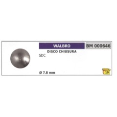 Disco chiusura WALBRO motosega SDC Ø 7,8 mm 000646 | NewgardenParts.com