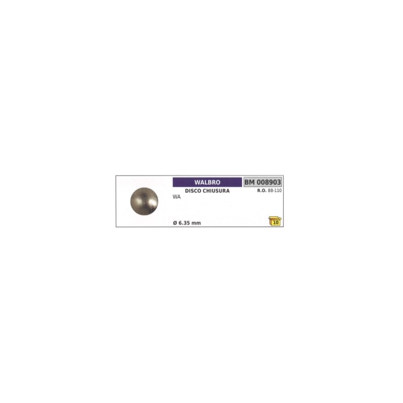 WALBRO locking disc WALBRO chainsaw WA Ø  6.35 mm 88-110