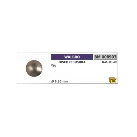 Disco chiusura WALBRO motosega WA Ø 6,35 mm 88-110 | NewgardenParts.com