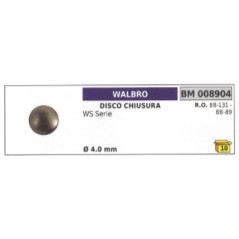 Disco chiusura WALBRO motosega WS Serie Ø 4,0 mm 88-131 - 88-89 | NewgardenParts.com