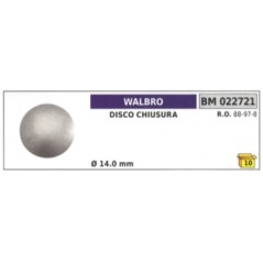 Disco chiusura WALBRO Ø 14,0 mm 88-97-8 | NewgardenParts.com