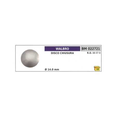 Disque de blocage WALBRO Ø 14.0 mm 88-97-8 | NewgardenParts.com