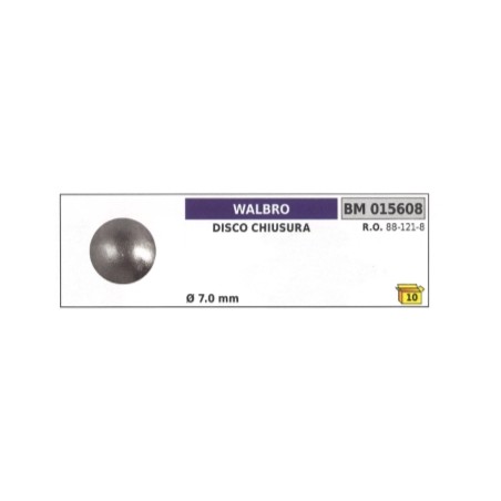 Disco chiusura WALBRO Ø 7,0 mm 88-121-8 | NewgardenParts.com