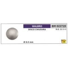 Disco chiusura WALBRO Ø 8,0 mm 88-54-8 | NewgardenParts.com