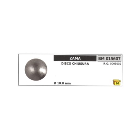 Disco chiusura ZAMA Ø 10,0 mm 0005002 | NewgardenParts.com