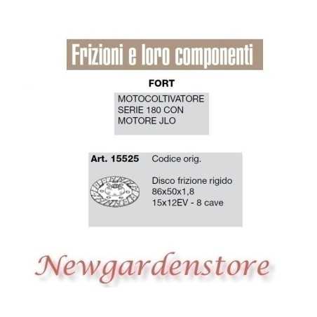 Clutch plate 15525 motor cultivator series 180 engine JLO FORT compatible 8cave | NewgardenParts.com