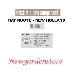 Disco frizione 32x28EV 11cave 650 650DT 750 750DT 15277 FIAT NEW HOLLAND | NewgardenParts.com