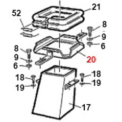 Anello portaguarnizione camino TURBO1 ORIGINALE GIANNI FERRARI 01.50.00.4622 | NewgardenParts.com