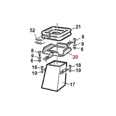 Anello portaguarnizione camino TURBO1 ORIGINALE GIANNI FERRARI 01.50.00.4622 | NewgardenParts.com