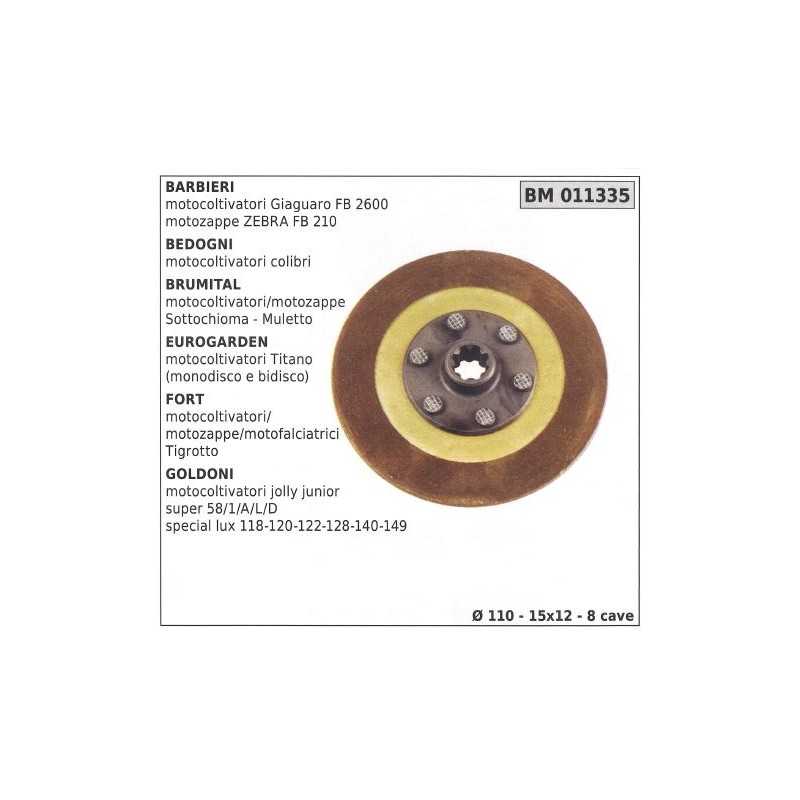 Clutch disc for BARBIERI BEDOGNI BRUMITAL EUROGARDEN 011335 Clutch disc for BARBIERI BEDOGNI BRUMITAL EUROGARDEN 011335